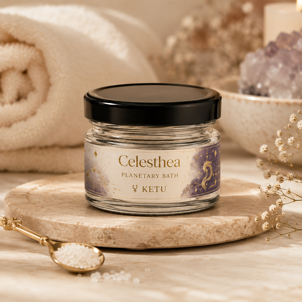 Celesthea Ketu Shanti Planetary Bath - lifestyle bath scene