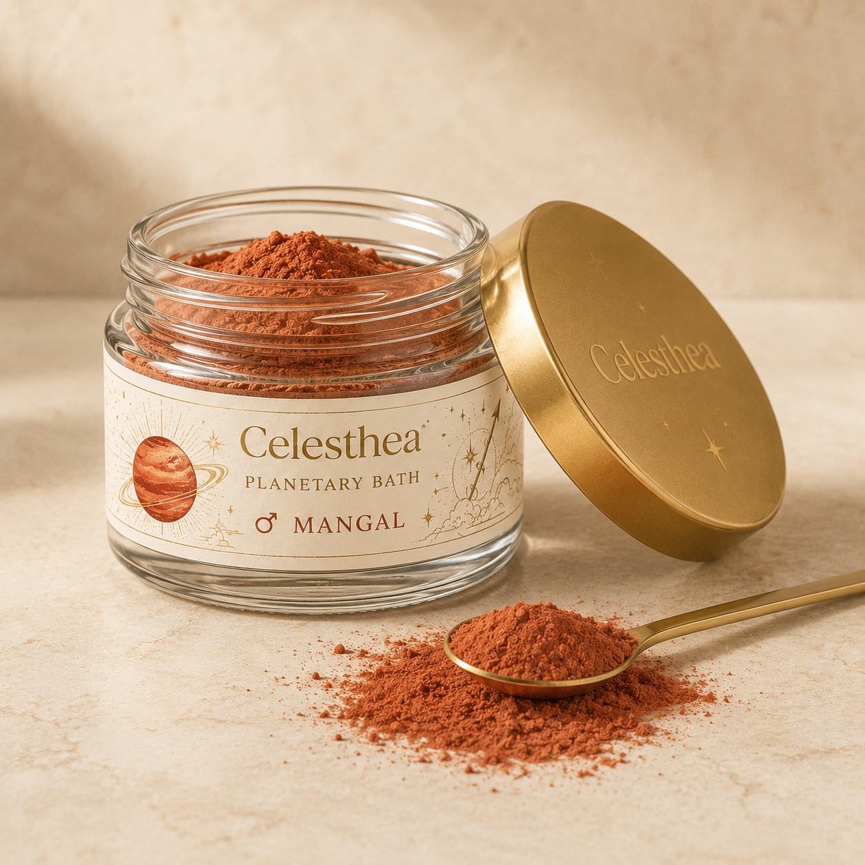 Celesthea Mangal Planetary Bath - texture close-up