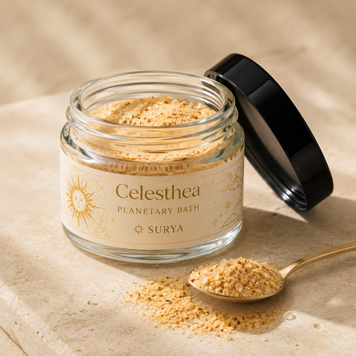 Celesthea Budh Planetary Bath - texture close-up